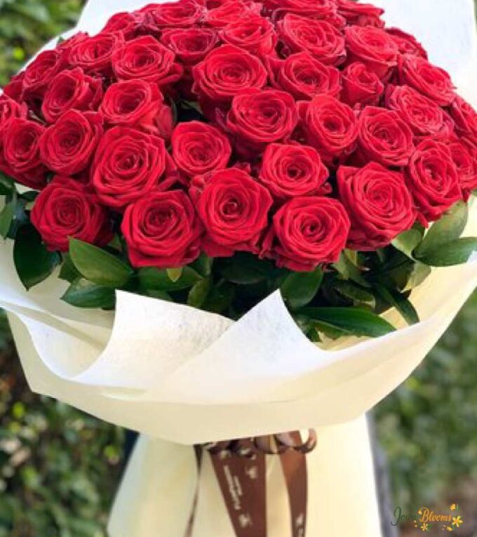 50 Roses Gift Bouquet