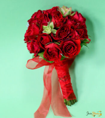 Simple Red Roses Bouquet 2